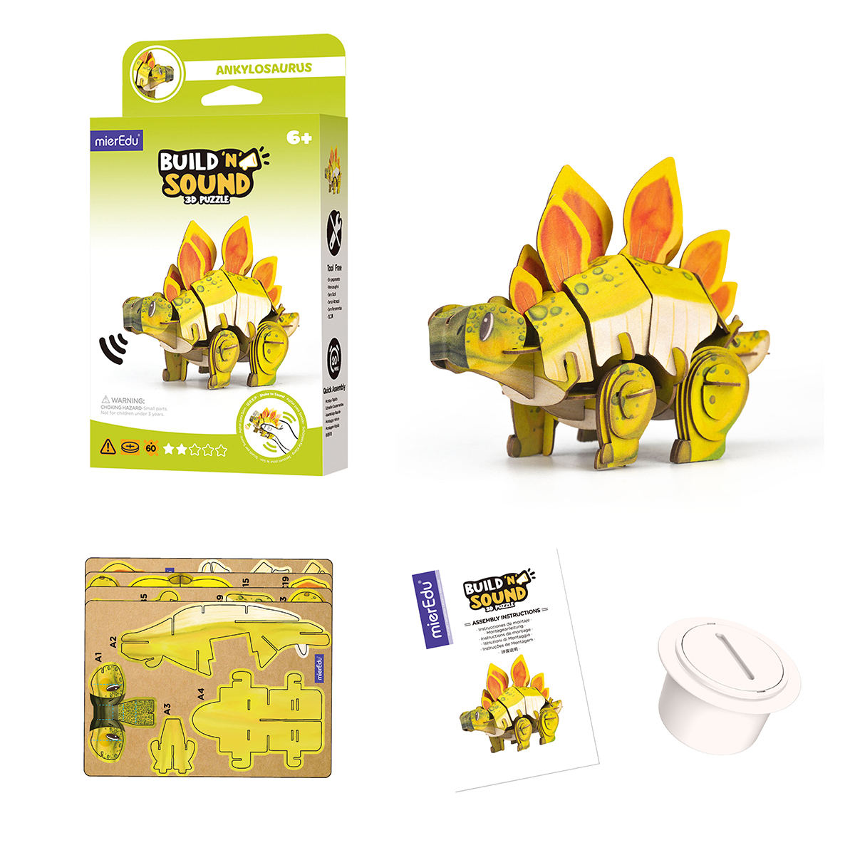 Stegosaurus Build n Sound 3D Mini Puzzle additional image