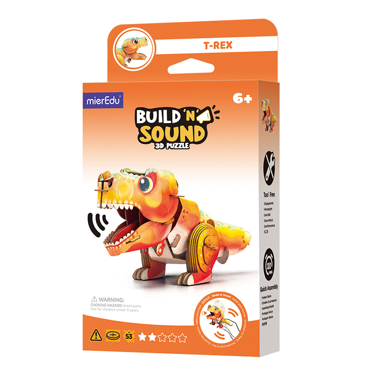 T Rex Build n Sound 3D Mini Puzzle additional image