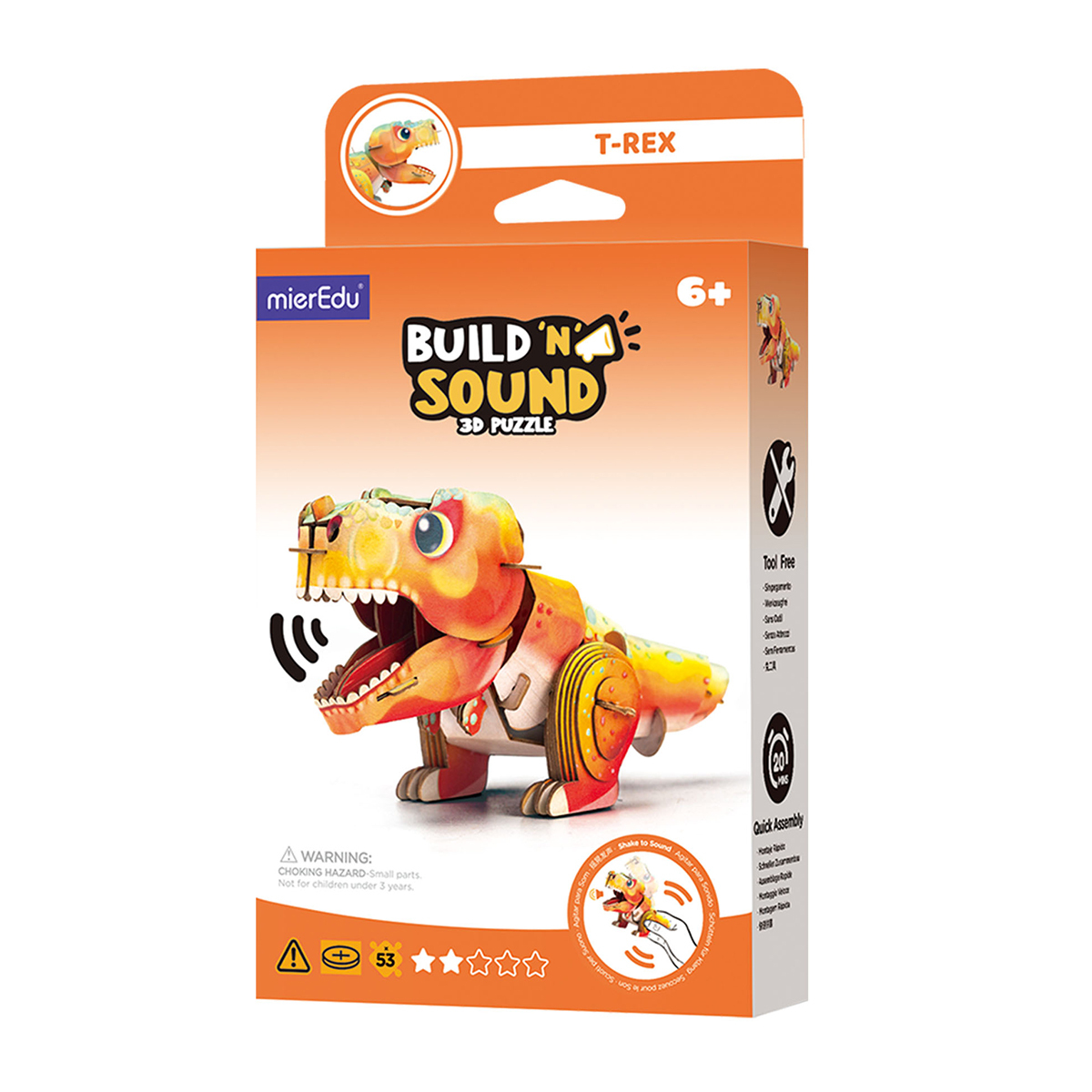 T Rex Build n Sound 3D Mini Puzzle additional image