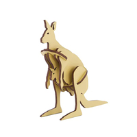 Kangaroo and Joey Wooden Model Kit additional image